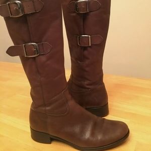 Gabor Genuine Brown Leather Boots Size 8-8.5